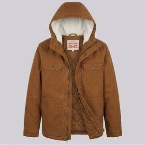 Levi's Tan Hooded Field Jacket